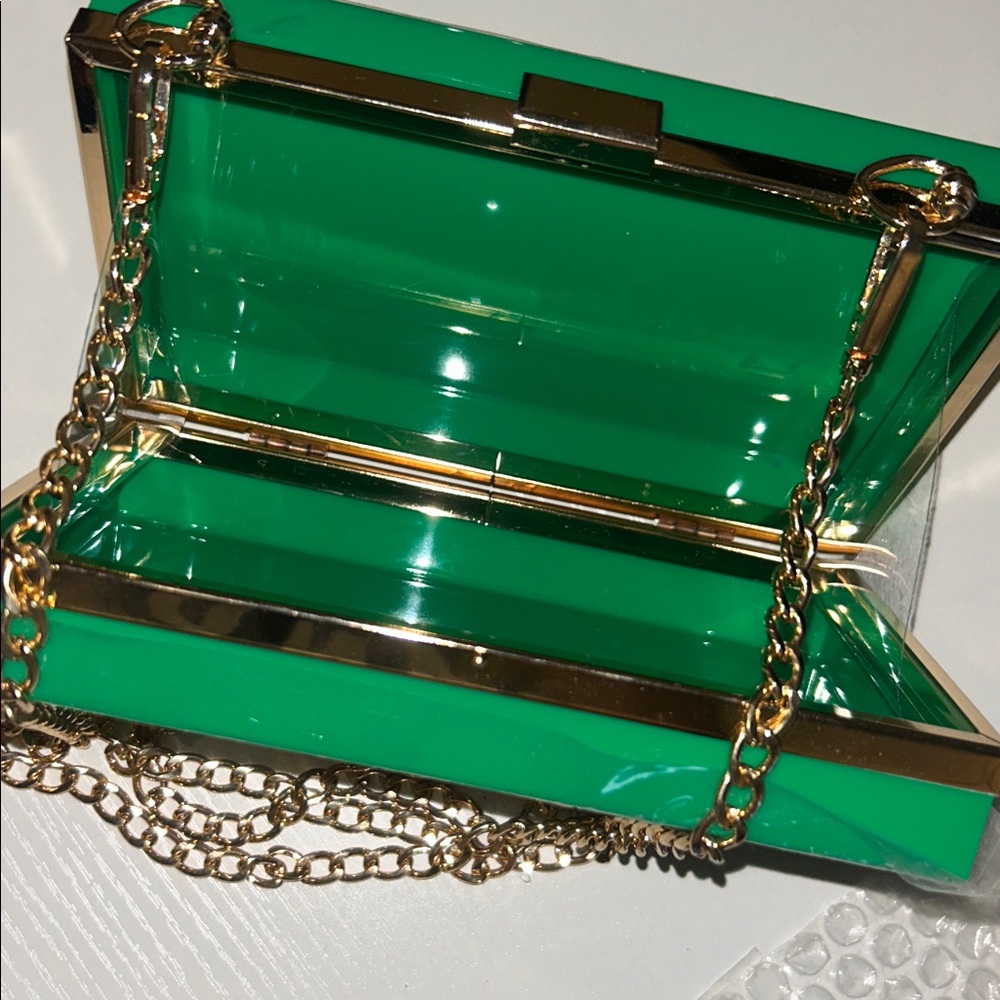 Green evil Eye Design Clutch Bag - Picture 3 of 7